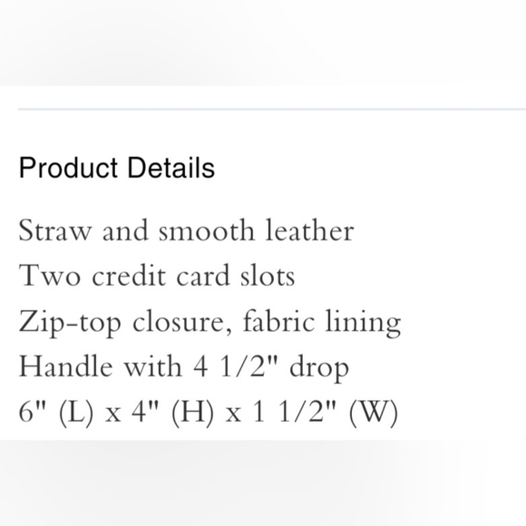 Coach Nolita 15 In Straw Navy Wristlet - Picture 6 of 6